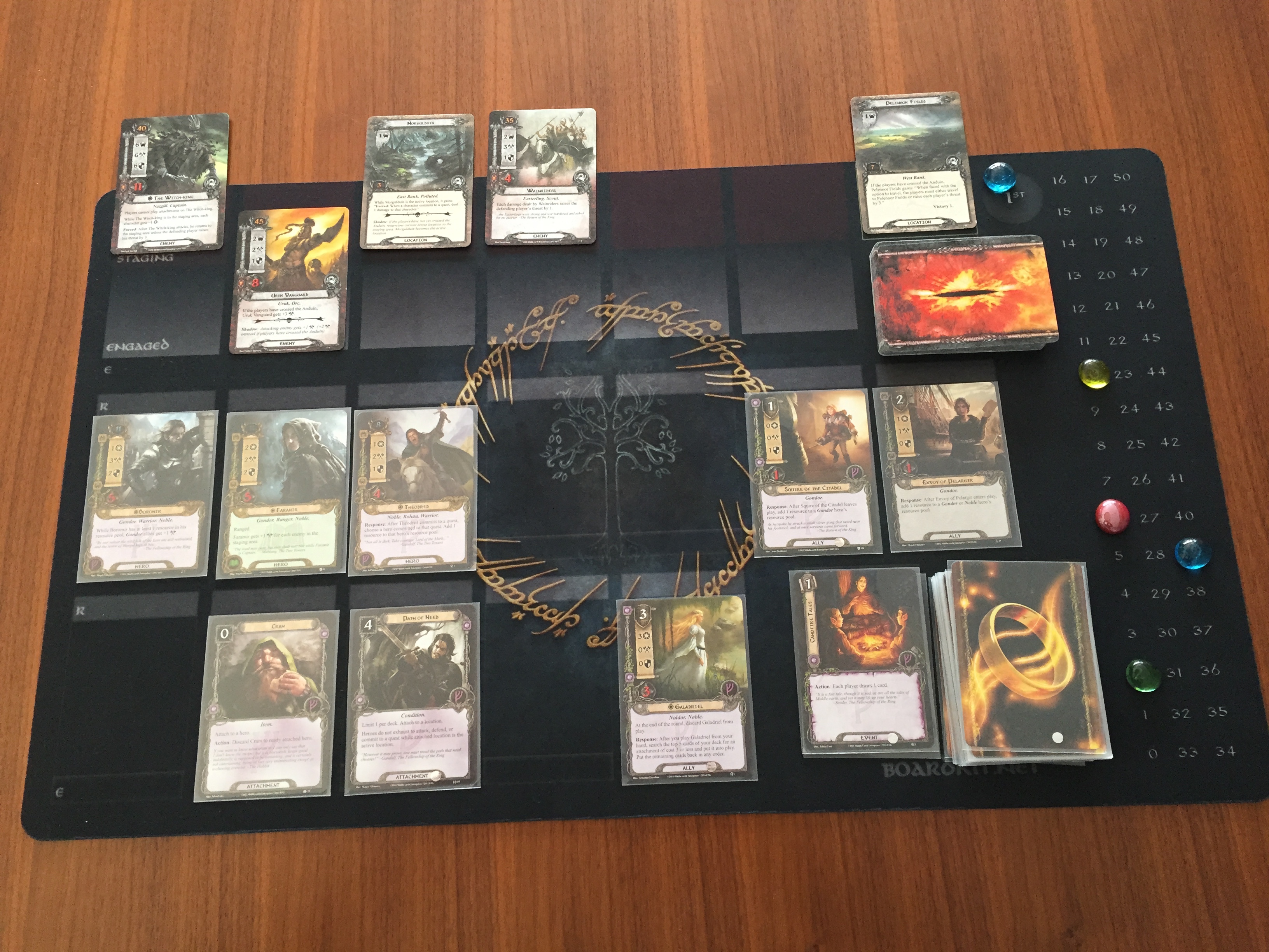Lord of the rings the card game play mattress